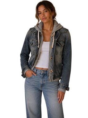 Nolita Denim jacket with hoodie - Size S